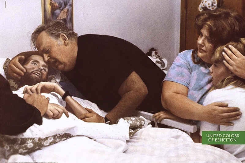 David Kirby por Oliviero Toscani